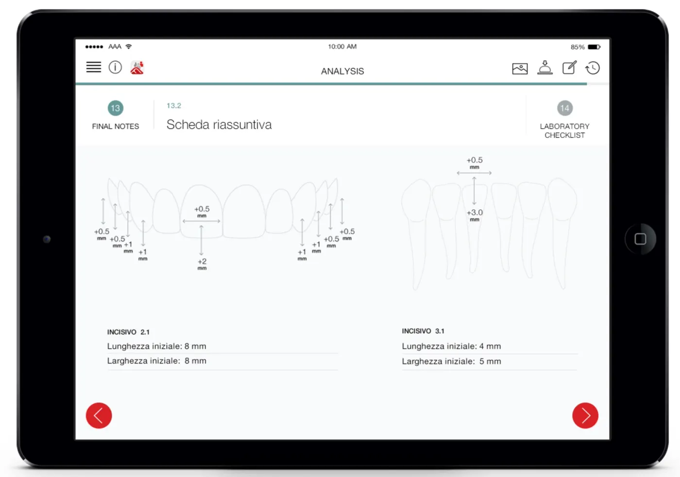 Tablet app screen 4