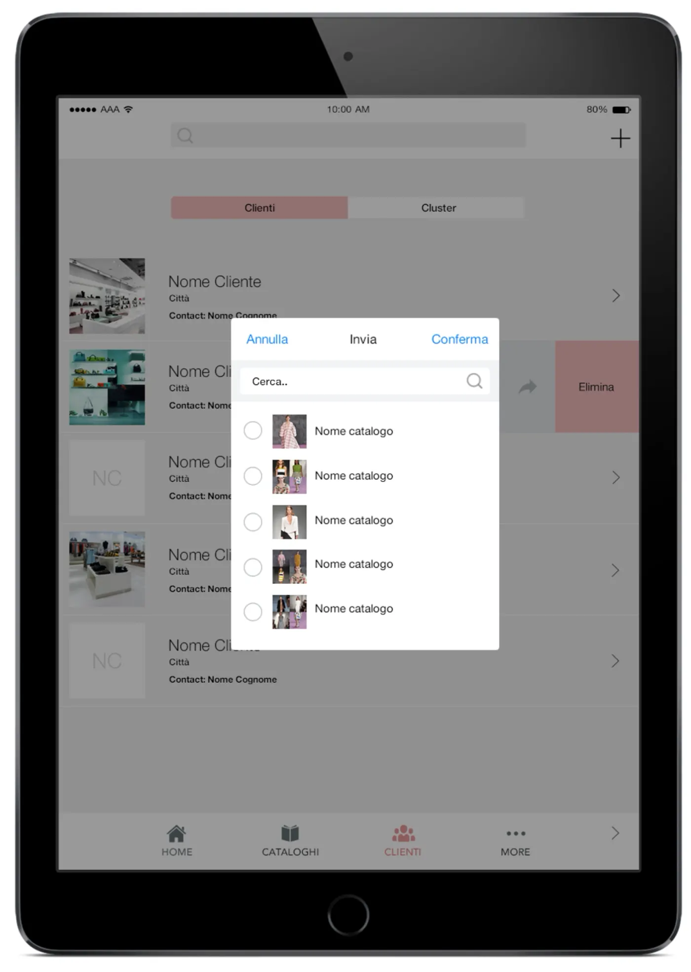 Tablet app screen 6