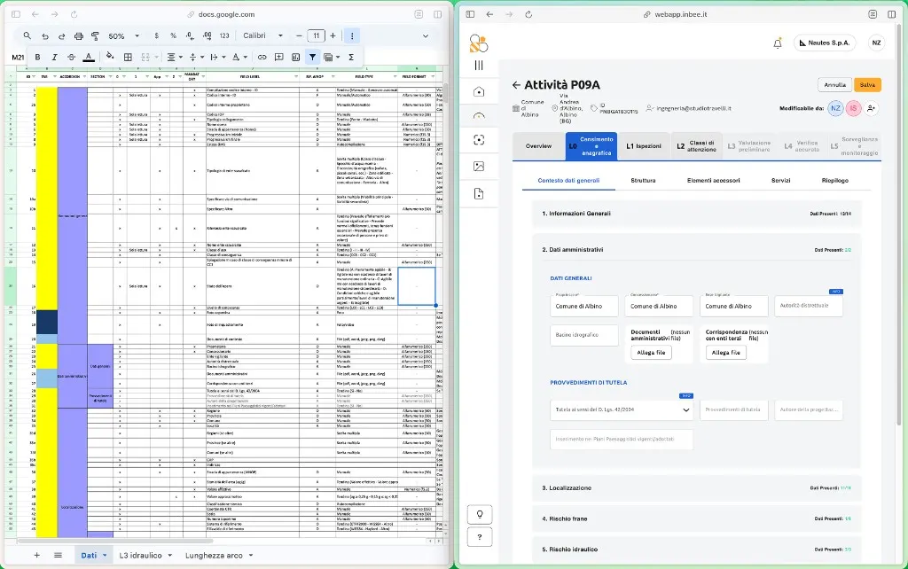 Service map, inspection state machine and regulatory field mapping 3