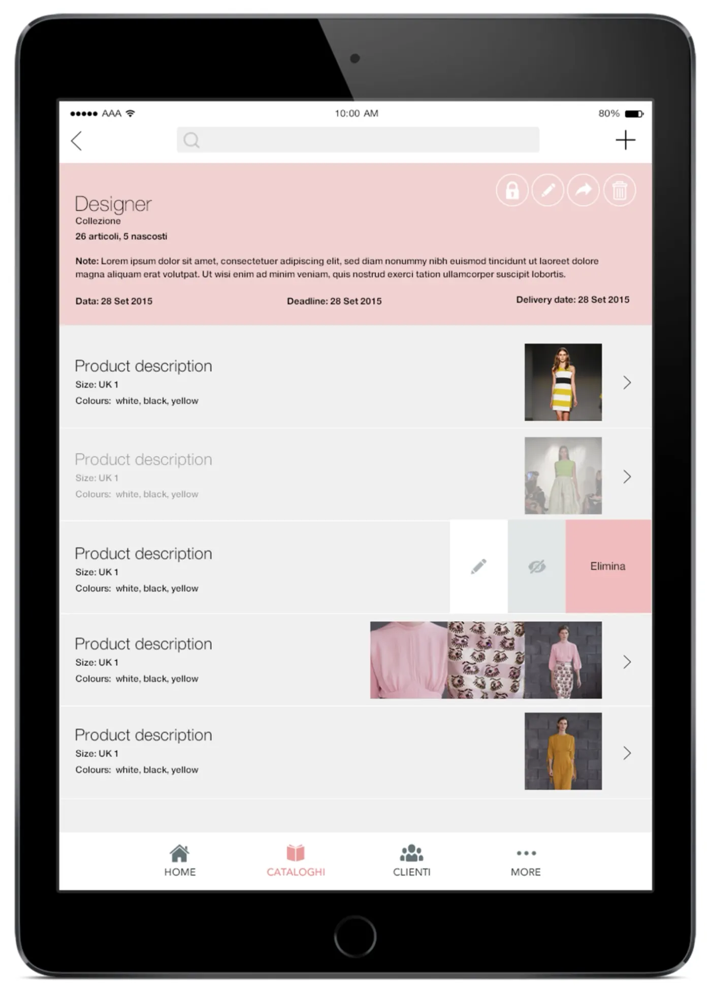 Tablet app screen 4