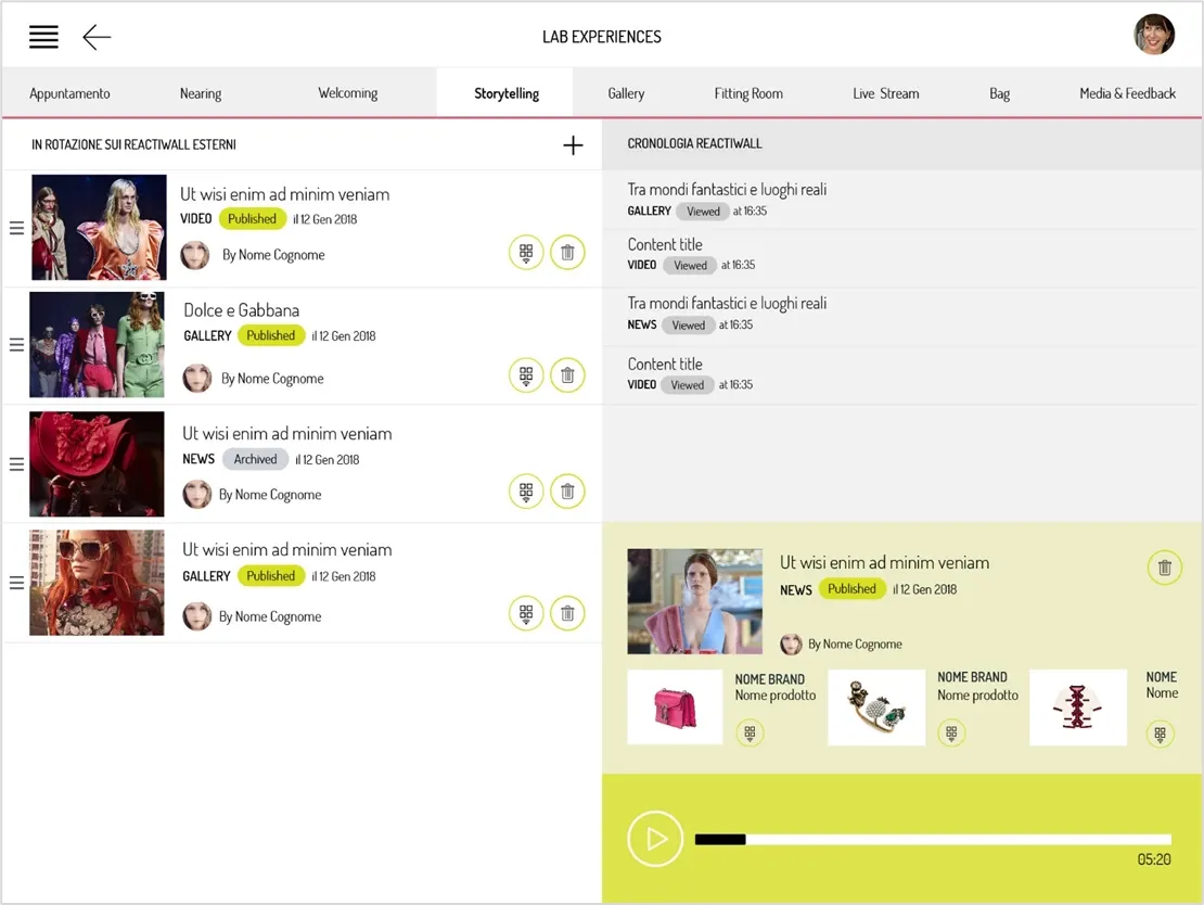 Tablet app screen 3