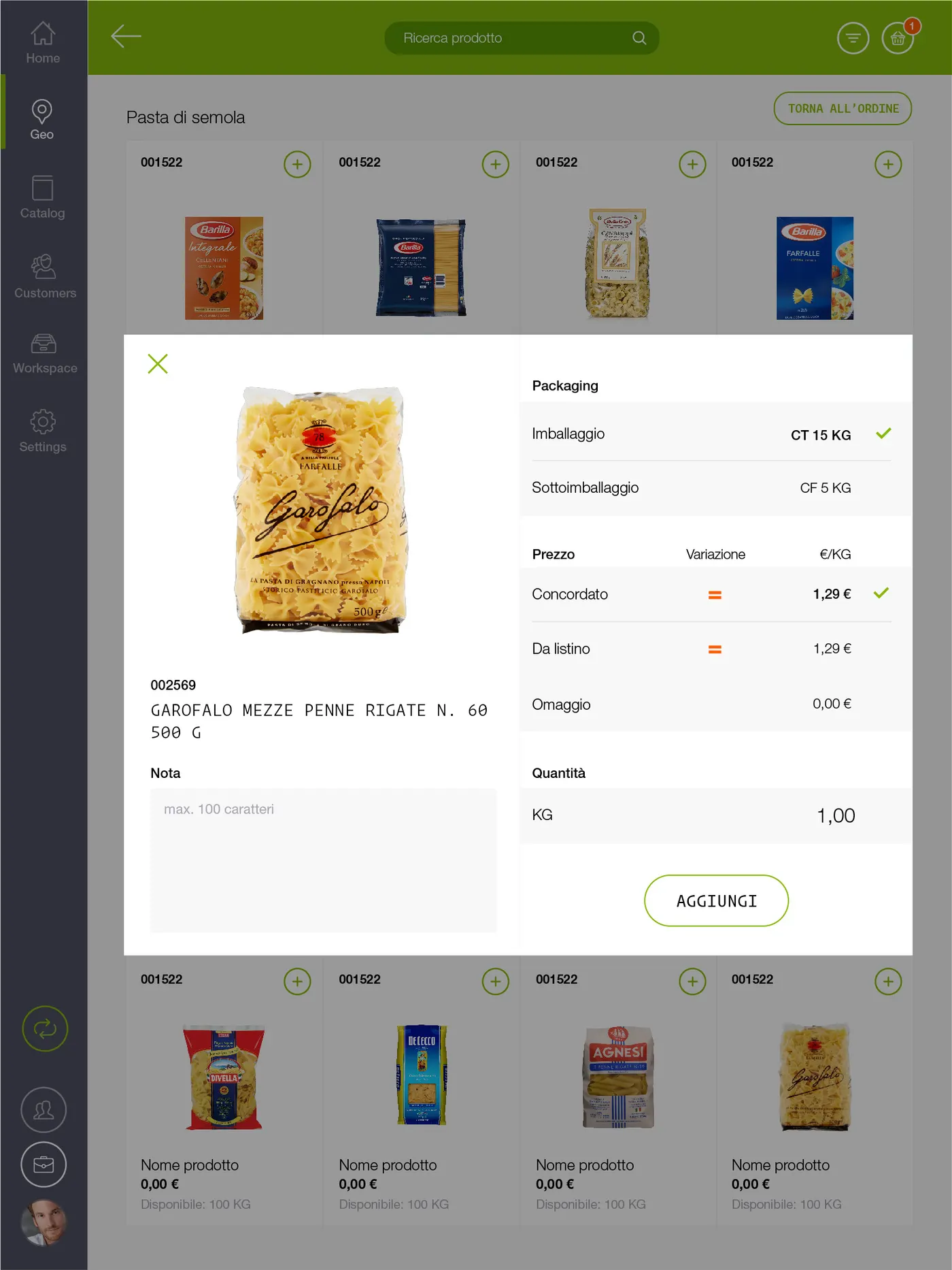Tablet app screen 4