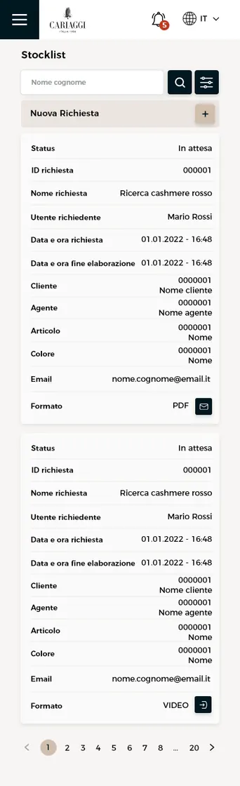 Mobile app screen 2