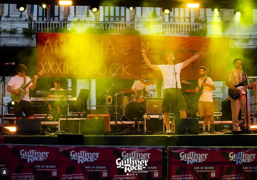 Perimetro Zero — the band and on stage 1