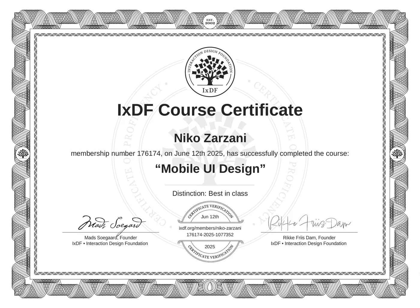 IxDF certificates — AI for Designers, UX Management, Accessibility, User Research and more 6