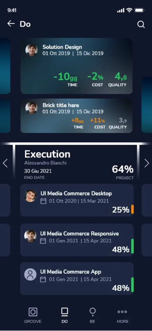 Mobile app screen 2