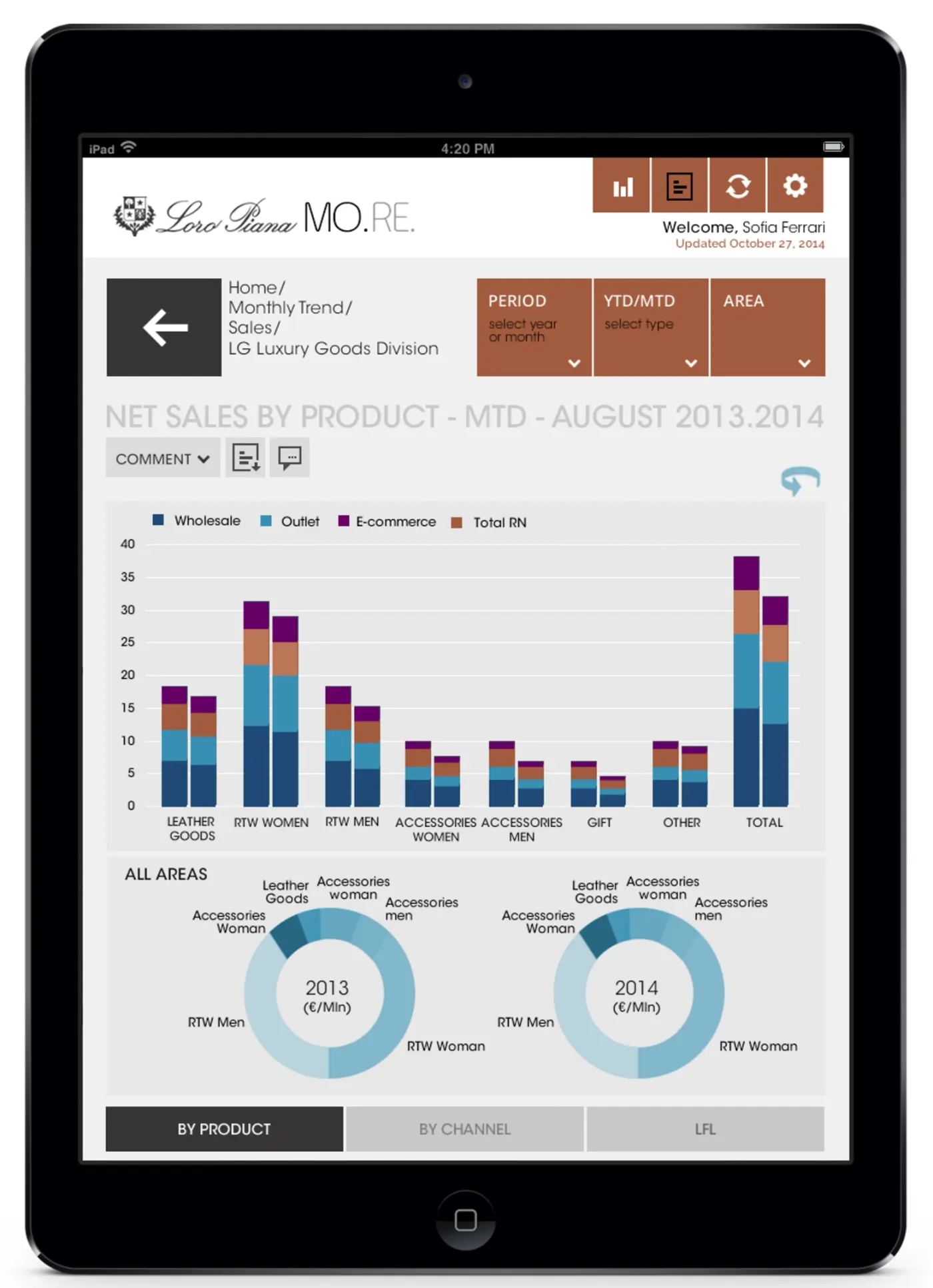 Tablet app screen 4
