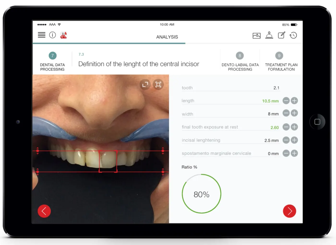 Tablet app screen 5